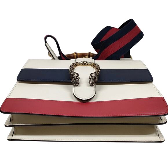 Gucci Bamboo Tri Color Crossbody Bag Pristine - Picture 5 of 10